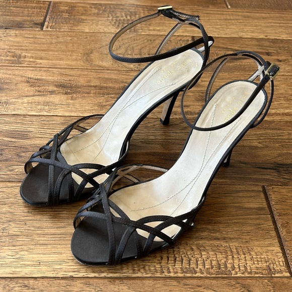 Kate Spade Strappy Heeled Sandals Open Toe Heels Brown Size 7.5 - Picture 6 of 10
